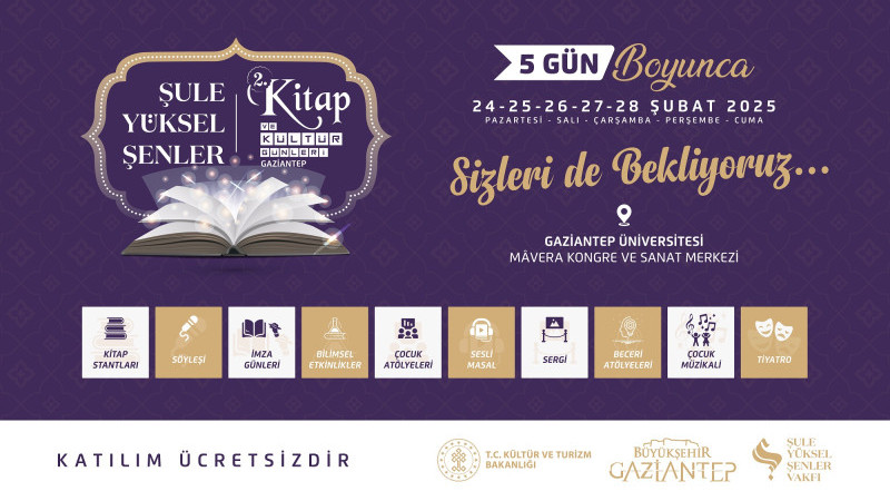 ŞULE YÜKSEL ŞENLER 2’NCİ KİTAP VE KÜLTÜR GÜNLERİ BAŞLIYOR