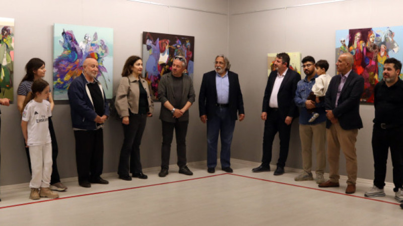 FERAHOĞLU SANKO SANAT GALERİSİ’NDE RESİM SERGİSİ AÇTI