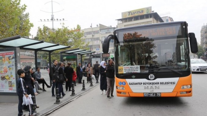 Gaziantep’te toplu taşıma ücretlerine zam