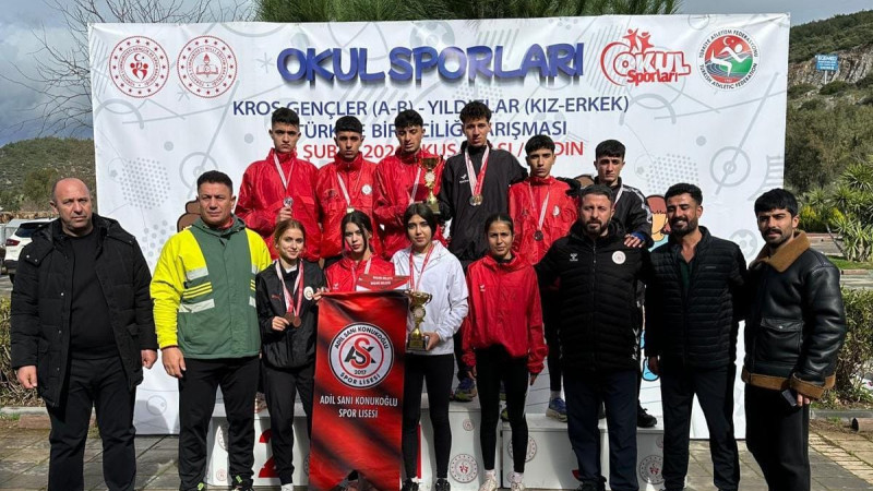 ADİL SANİ KONUKOĞLU SPOR LİSESİ SPORCULARINDAN ÜÇ TÜRKİYE ŞAMPİYONLUĞU