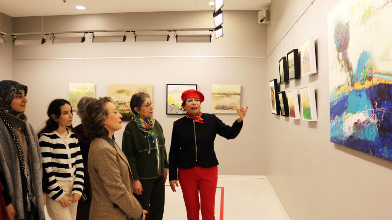 RESSAM HATİCE AYDOĞAN SERGİ AÇTI