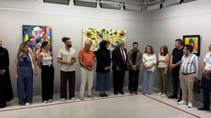 RESSAM TALHA KILIÇ SANKO SANAT GALERİSİNDE RESİM SERGİSİ AÇTI