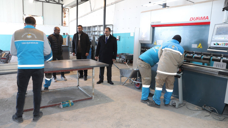 ÜRETEN BELEDİYE MODELİ BÜYÜYOR: BAŞKAN CANPOLAT ÜRETİMİ YERİNDE İNCELEDİ